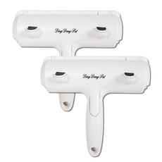 DING DONG PET 寵物除毛滾輪, 白色的, 2個