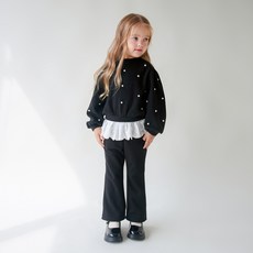 WALTONKIDS 兒童珍珠刷毛褲裝上下套裝