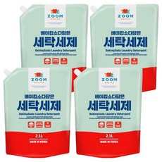 ZOOM 小蘇打洗衣精 2.1L 韓國製造, 4包