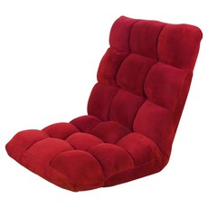 Cotton Field 棉花田傢飾亞當多段式仿麂皮折疊和室椅 紅色 舒適居家, 1個
