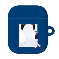 바니몽 노팅 디자인 에어팟 이어폰 케이스, 노팅네이비, 1개