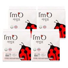 i'm O 蝶翼型衛生棉, 14片, 4盒, M(250mm)