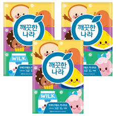 깨끗한나라 브레드이발소 천연펄프 미니티슈 2겹, 230매, 18개