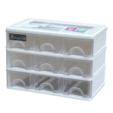 KEYWAY 聯府 彩集9格收納盒, AR-009, 3層