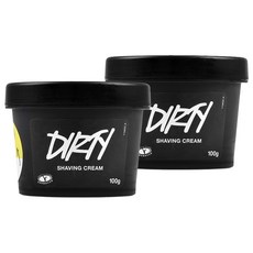 러쉬 더티 쉐이빙 크림, 100g, 2개