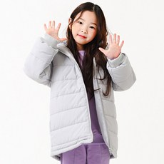 키즈레시피 아동용 레귤러 경량 롱 패딩