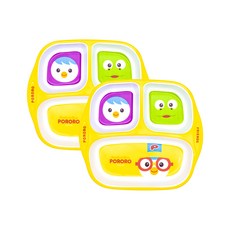 Pororo雙耳零食盤 2入, 混色, 盤子 2入