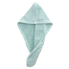 Modern Living 女性用長髮快乾吸水髮巾, 1個, 綠色