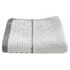 SHING LONG TEXTILE 台灣興隆毛巾 炭極簡奈米銀竹炭浴巾 430g 綿紗 + 聚酯纖維, 灰色, 1條