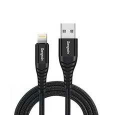 Songwin 尚之宇 USB 對 Lightning 20W 編織快充線, 1.2m, 1條