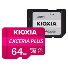 KIOXIA 鎧俠 microSD記憶卡附轉卡, 64GB