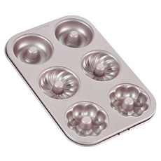 CHEFMADE 6格不沾甜甜圈造型烤盤模具 WK9226 3款, 1個