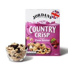 JORDANS 葡萄乾麥片, 500g, 1盒