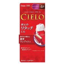 CIELO 宣若 EX 染髮霜 簡單一按 白髮用, 4P 自然紅棕, 1盒