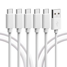 Seoga 5-pin 高速充電線, 5個, 白色, 1m
