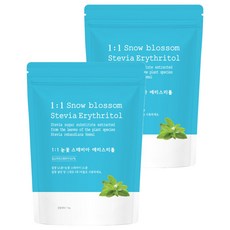 자연지애 1:1 눈꽃 스테비아 에리스리톨, 1kg, 2개