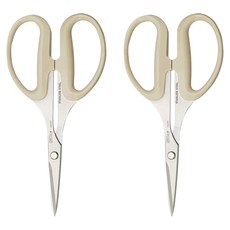 Silky 喜樂 萬能工藝剪刀 165mm, RUS-165, 2個, 白色 + 銀色