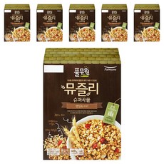 풀무원 슈퍼곡물 렌틸 귀리 뮤즐리, 400g, 6개