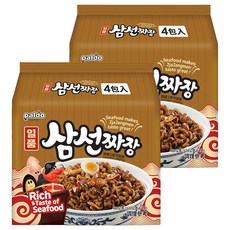 Paldo 八道 一品 三鮮炸醬麵 Set 海鮮風味濃郁 麵條彈牙有嚼勁, 8包