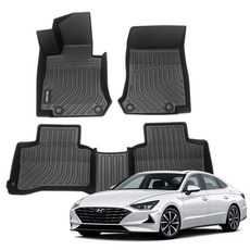 더존 입체포집 TPE 카매트 세트, 현대 올뉴소나타DN8(2019~), 올블랙
