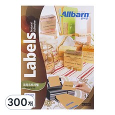 Olbarun 牛皮紙標籤 雷射/噴墨兩用 3X4 AL312KR, 12格, 300個