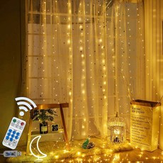 VISANG LED感性氛圍線簾燈 300燈, 燈泡色