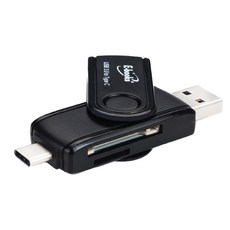 aGOOD 六合一 OTG 讀卡機, 支援手機/電腦/TYPE-C設備通用, AG-F-03-80, 1個