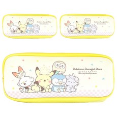 寶可夢雙層毛絨筆袋, 3個, 隨機出貨