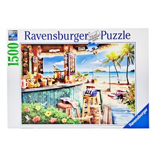 Ravensburger 維寶 拼圖 14歲以上, 海灘酒吧與微風, 1500片, 1盒