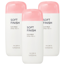 미샤 올 어라운드 세이프 블록 소프트 피니쉬 선밀크 SPF50+ PA+++, 70ml, 3개
