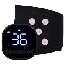 온아워 손목 마사지기 저주파 EMS 무선 온열 찜질기 손 안마기 보호대, 블랙, OMW-1BK