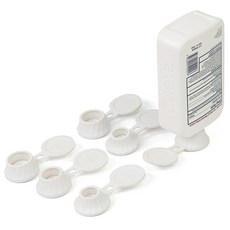 데일리픽 쉽게 끼우는 밀폐 거꾸로캡 3종 세트, 화이트, 2세트