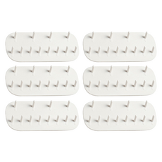 小麥購物 Y445 首飾收納掛架 25g, 6個, 白色