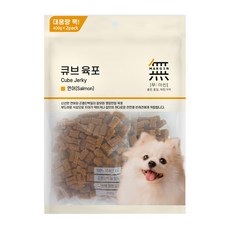 무마진 큐브 육포 강아지 간식 져키, 연어맛, 800g, 1개