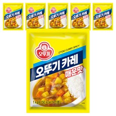 오뚜기 카레 매운맛, 1kg, 6개
