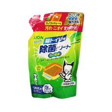 LION 獅王 寵物廁除菌泡沫清潔劑 補充包 貓砂盆專用 99.9%強烈除臭 植物性配方, 220ml, 1入, 清香