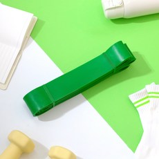 스포홀릭 턱걸이 라텍스 근력 운동 철봉 풀업밴드 5단계, 그린, 1개