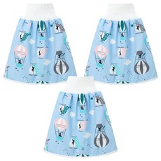 日本竹纖維隔尿裙 棉布材質, L號(46 x 18cm), 熱氣球, 3件