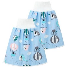 日本竹纖維隔尿裙 棉布材質, L號(46 x 18cm), 熱氣球, 2件