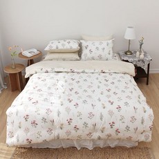 莫代爾花朵圖案寢具組