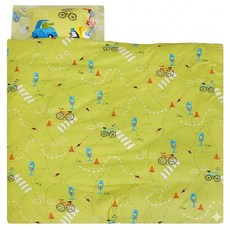Hong Yew Bedding 鴻宇寢飾 兒童防蹣抗菌睡袋 可機洗被胎 精梳棉 台灣製, 旅行家綠