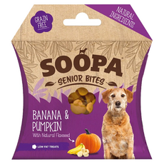 SOOPA 舒趴 老犬 生機狗點心 營養嘴嚼錠, 香蕉南瓜, 50g, 1盒
