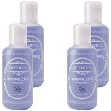 台灣 COSMOS 果香指甲油去除液 柑橘/葡萄/蘋果 款式隨機, 100ml, 4瓶