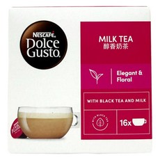 NESCAFE 雀巢咖啡 DOLCE GUSTO 醇香奶茶膠囊 僅適用DOLCE GUSTO咖啡機, 11.5g, 16顆, 1盒