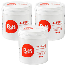 B&B 幼兒用小蘇打粉, 500g, 3個