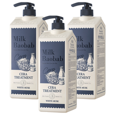 밀크바오밥 세라 트리트먼트 화이트머스크, 1.2L, 3개