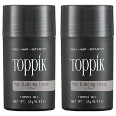 TOppiK 增髮纖維 12g, 灰色, 2瓶