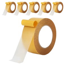 쿠말 초강력 자국없는 메쉬 양면테이프 3cm x 5m, 투명, 6개