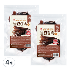 해야미 무보존료 대왕오징어 눌린 장족, 150g, 4개