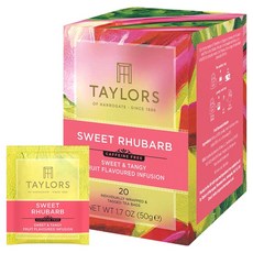 TAYLORS 泰勒茶 玫瑰果大黃茶包, 2.5g, 20個, 1盒